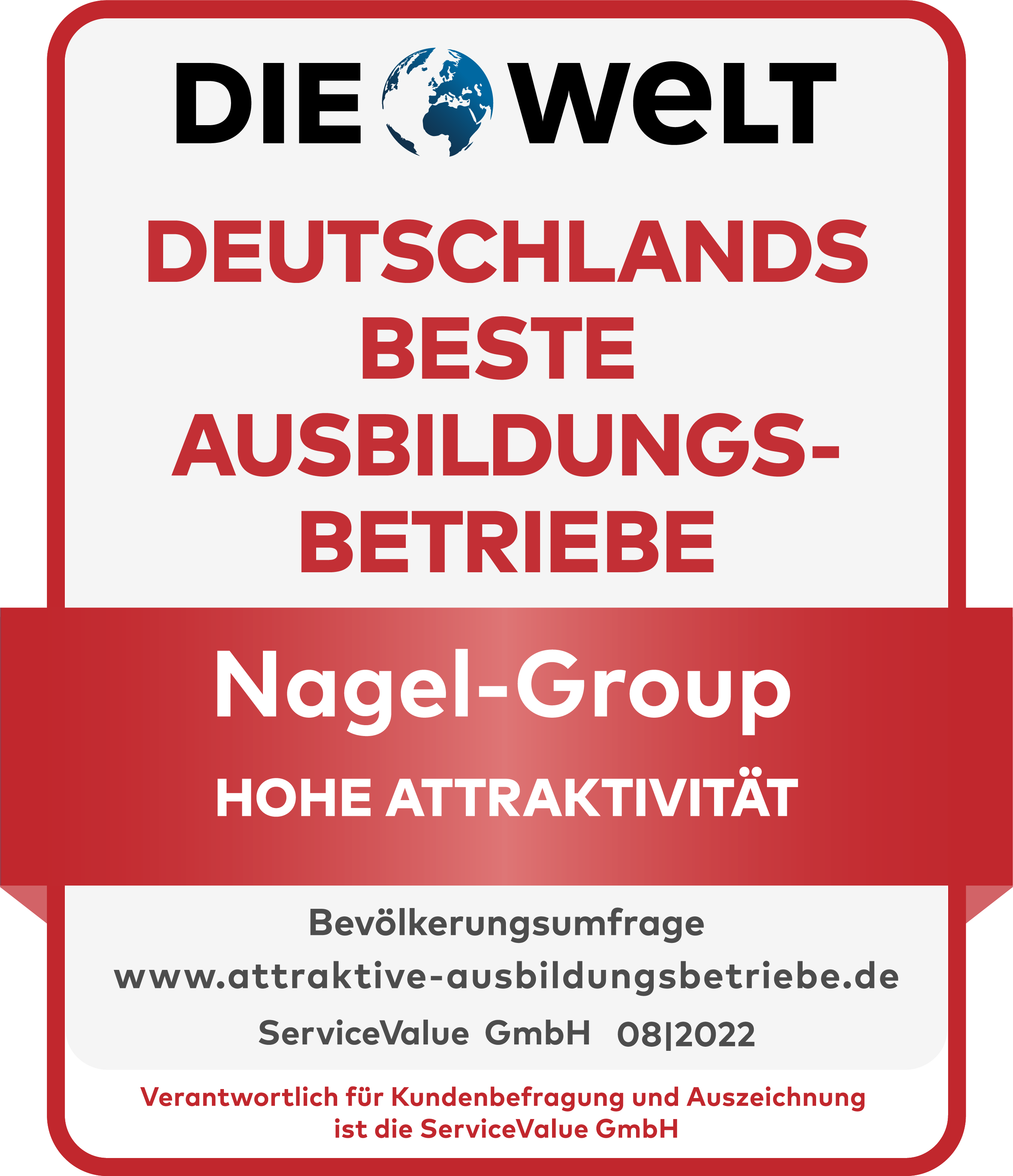 Siegel_Beste Ausbildungsbetriebe_Hohe Attraktivität_2022_Nagel Group
